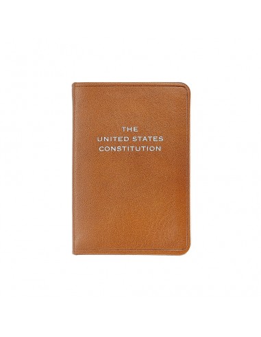 Graphic Image Mini United States Constitution British Tan Traditional Leather