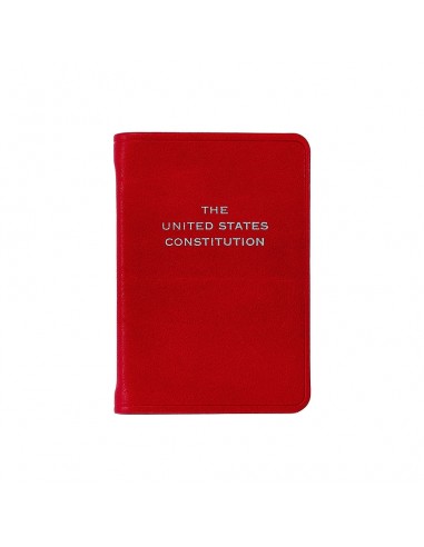 Graphic Image Mini United States Constitution Red Traditional Leather