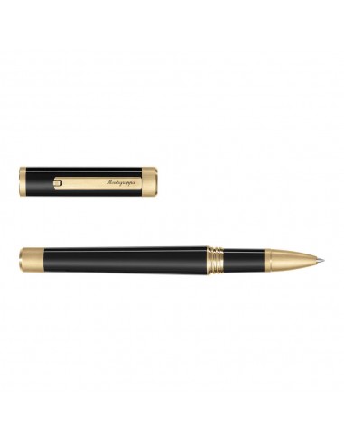 Montegrappa Zero Rollerball Pen - Black & Gold