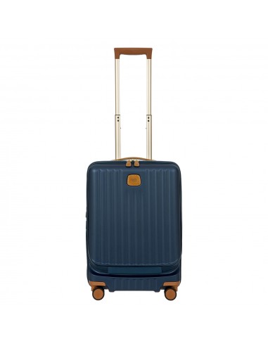 Bric's Capri 21" Spinner W/ Pocket Expandable - Matte Blue