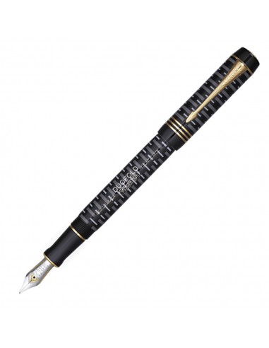 Parker Duofold 100 Anniversary Centennial Limited Edition Fountain Pen Black GT With Solid Gold Nib