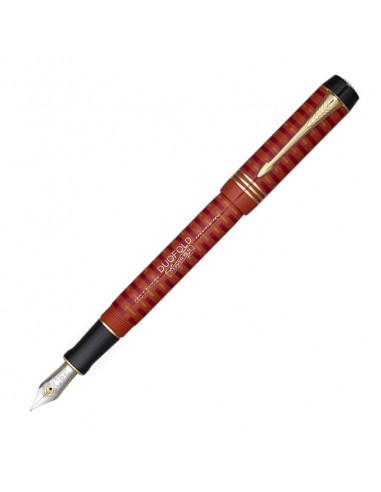 Parker Duofold 100 Anniversary Centennial Limited Edition Fountain Pen Red GT With Solid Gold Nib