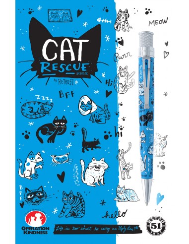 Retro 1951 Tornado Rescue Ballpoint Pen Cat Series IV