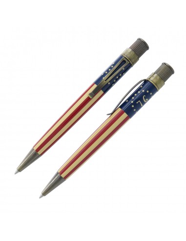 Retro 51 Tornado Vintage Metalsmith Bennington Flag Pen