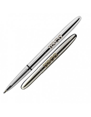 Fisher Space Pen 400USCG Chrome Bullet Space Pen With Laser Engraved Logo Letters USCG