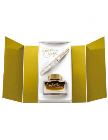 Pelikan SPECIAL EDITION Classic M200 Golden Beryl Fountain Pen  and Ink Bottle Set